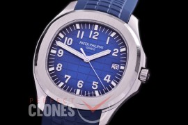 0 0 PPAQ-5167-055 3KF Aquanaut 5168-001 42mm SS/RU Blue Miyota 9015 Modified Calibre 324SC