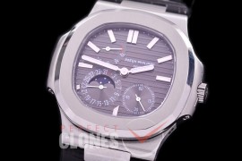 PP-5712-102 PF Nautilus 5712 Date/Moon Phase Power Reserve SS/LE Grey Asian Customized Calibre 320