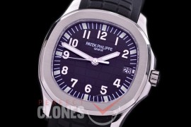 0 0 PPAQ-5167-031 PF Aquanaut 5167 SS/RU Black Miyota 9015 Modified Calibre 324SC