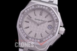 0 0 0 0 0 0 AP67540-101 Royal Oak Offshore 67540 37mm SS/RU Swiss Quartz - Real Diamonds 