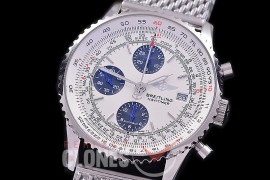 0 0 0 0 0 0 BLNVC-41-106M ANF/OXF Navitimer 41mm Chronograph SS/ME White Sticks A-7750 28800