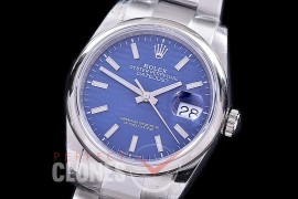 R36DJS-581S BP Datejust 36 126234 SS/SS Smooth/Oyster 2021 Blue Fluted Sticks A-2824