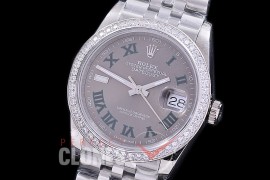 R36DJS-530Z BP Datejust 36 126234 SS/SS Diam/Jubilee 2021 Grey/Green Roman A-2824