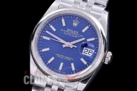 R36DJS-531S BP Datejust 36 126234 SS/SS Smooth/Jubilee 2021 Blue Fluted Sticks A-2824