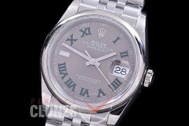 R36DJS-530S BP Datejust 36 126234 SS/SS Smooth/Jubilee 2021 Grey/Green Roman A-2824