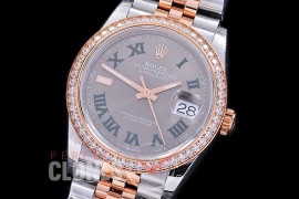 R36DJTR-531Y BP Datejust 36 126231 SS/RG Diam/Jubilee 2021 Grey/Green Roman A-2824