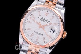 R36DJTR-541S BP Datejust 36 126231 SS/RG Smooth/Jubilee 2021 Silver Fluted Sticks A-2824