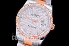 R36DJTR-596Y BP Datejust 36 126231 SS/RG Diam/Oyster 2021 White Palm Sticks A-2824