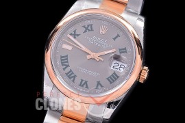 R36DJTR-581S BP Datejust 36 126231 SS/RG Smooth/Oyster 2021 Grey/Green Roman A-2824