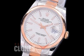R36DJTR-591S BP Datejust 36 126231 SS/RG Smooth/Oyster 2021 Silver Fluted Sticks A-2824
