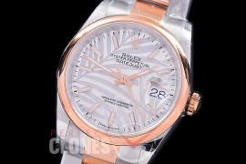 R36DJTR-596S BP Datejust 36 126231 SS/RG Smooth/Oyster 2021 Silver Palm Sticks A-2824