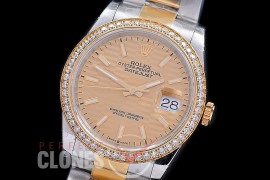 R36DJT-593Y BP Datejust 36 126233 SS/YG Diam/Oyster 2021 Gold Fluted Sticks A-2824