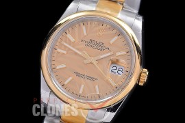 R36DJT-598S BP Datejust 36 126233 SS/YG Smooth/Oyster 2021 Gold Palm Sticks A-2824