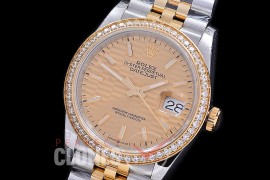R36DJT-543Y BP Datejust 36 126233 SS/YG Diam/Jubilee 2021 Gold Fluted Sticks A-2824