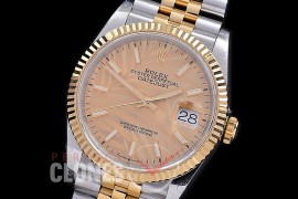 R36DJT-548 BP Datejust 36 126233 SS/YG Fluted/Jubilee 2021 Gold Palm Sticks A-2824