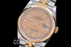 R36DJT-548S BP Datejust 36 126233 SS/YG Smooth/Jubilee 2021 Gold Palm Sticks A-2824