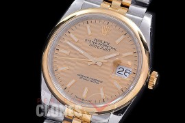 R36DJT-543S BP Datejust 36 126233 SS/YG Smooth/Jubilee 2021 Gold Fluted Sticks A-2824