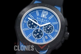 BVL00039 Diagono Magnesium Chronograph PVD/RU Blue Jap OS 20