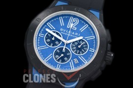 BVL00039 Diagono Magnesium Chronograph PVD/RU Blue Jap OS 20