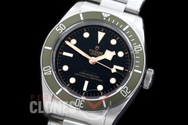 TU00090 Harrods Special Edition Heritage Black Bay Shield 79230G SS/SS Black/Green Asian Clone 2824 