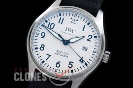 IWM18-201 MK Mark XVIII Pilot Automatic IW327012 SS/LE White A-2892