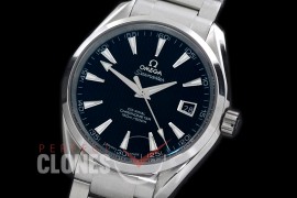 0 0 OMAT41-102 Aqua Terra Date Automtaic SS/SS Black A-2824/8500 Mod