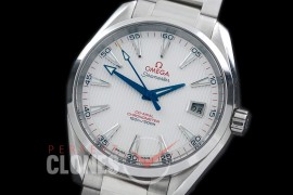 0 0 OMAT41-101 Aqua Terra Date Automtaic SS/SS White A-2824/8500 Mod