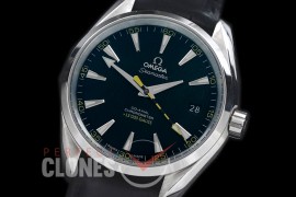 0 0 OMAT41-103L Aqua Terra Date Automtaic SS/LE Black/Yellow A-2824/8500 Mod