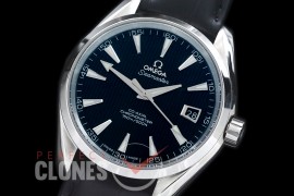 0 0 OMAT41-102L Aqua Terra Date Automtaic SS/LE Black A-2824/8500 Mod