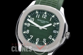 PPAQ01033R Aquanaut Jumbo V3 Auto SS/RU Green Miyota 9015 Modified Calibre 324SC