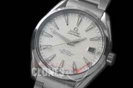 0 0 OMAT41-100 Aqua Terra Date Automtaic SS/SS White A-2824/8500 Mod