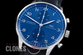 IWPG00057 ZF 3714 Portugese Chrono SS/LE Blue A-7750