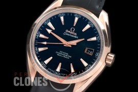 0 0 OMAT41-122L Aqua Terra Date Automtaic RG/LE Black A-2824/8500 Mod