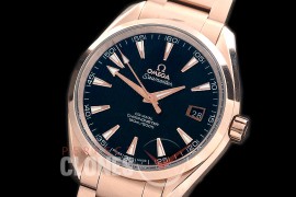 0 0 OMAT41-122 Aqua Terra Date Automtaic RG/RG Black A-2824/8500 Mod