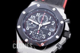 AAP00123 2018 Royal Oak Chrono 26470SO Black Knight SS/RU Black A-3126 Sec@12