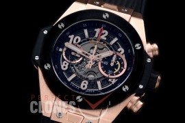 HB45-021C Big Bang Unico RG/CER/RU Grey Skeleton Asian 7750 28800 