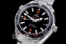 0 OMCPO42-033 XF Seamaster Planet Ocean 42mm Black SS/SS VS 8500 Superclone Free Rubber Strap !