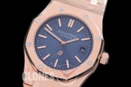 AP15202-143 Royal Oak Jumbo Automatic 15202 RG/RG Blue Asian 2813 