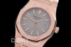 AP15202-144 Royal Oak Jumbo Automatic 15202 RG/RG Grey Asian 2813 