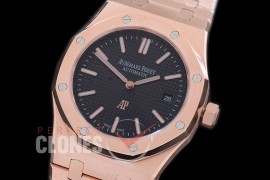 AP15202-142 Royal Oak Jumbo Automatic 15202 RG/RG Black Asian 2813 