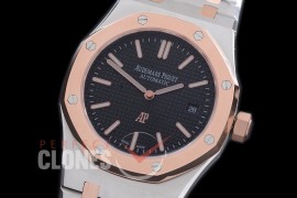 AP15202-122 Royal Oak Jumbo Automatic 15202 SS/RG Black Asian 2813 