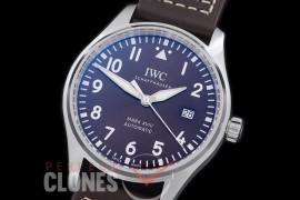 IWM18-207 MK Mark XVIII Pilot Brown Special Edition Automatic IW327003 SS/LE Blue J-9015