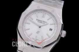 AP15202-101 Royal Oak Jumbo Automatic 15202 SS/SS White Asian 2813 