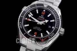 0 OMCPO45-033 XF Seamaster Planet Ocean 45mm Black/Orange SS/SS VS 8500 Superclone Free Rubber Strap !