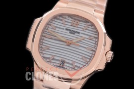 PP-7118-106 Nautilus Ladies 7118 RG/RG White Miyota 9015 Modified Calibre 324SC