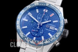 TGCH1-153S Carrera Heuer-01 Chronograph SS/SS Blue Jap OS 10 Quartz 