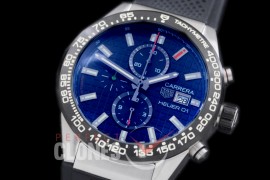 TGCH1-152R-1 Carrera Heuer-01 Chronograph SS/RU Black Jap OS 10 Quartz 