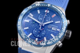 TGCH1-153R Carrera Heuer-01 Chronograph SS/RU Blue Jap OS 10 Quartz 