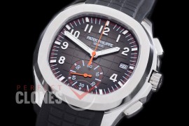 PPAQC-5968-101 Aquanaut Chronograph 5968A SS/RU Black A-7750 