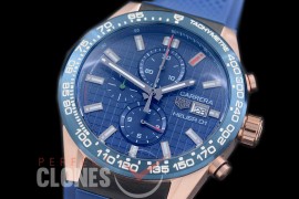 TGCH1-158R Carrera Heuer-01 Chronograph RG/RU Blue Jap OS 10 Quartz 